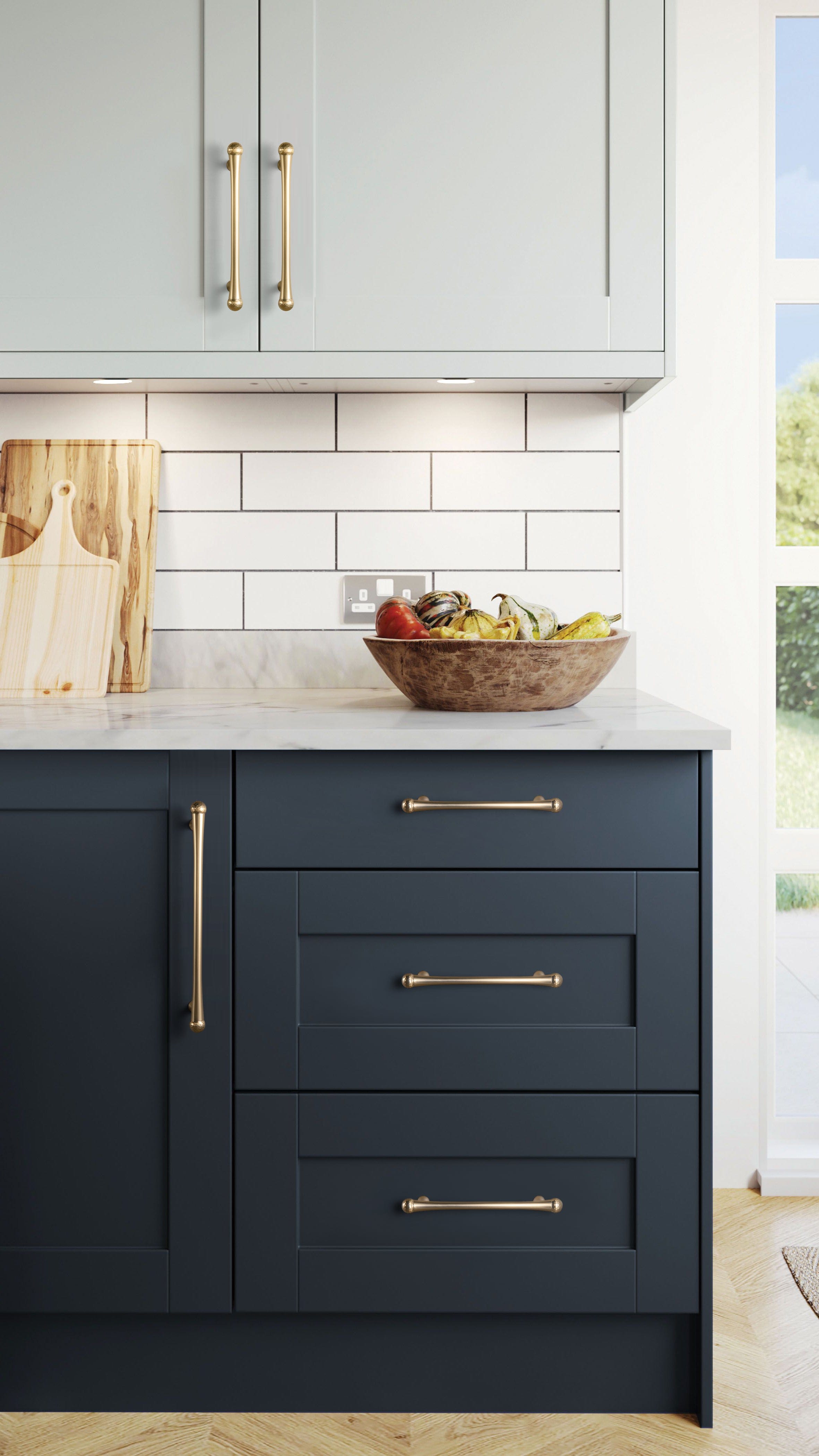 Goo-Ki Hammered Zinc Alloy Cabinet Pulls & Knobs - Textured Hardware for Kitchen Drawers/Cupboards