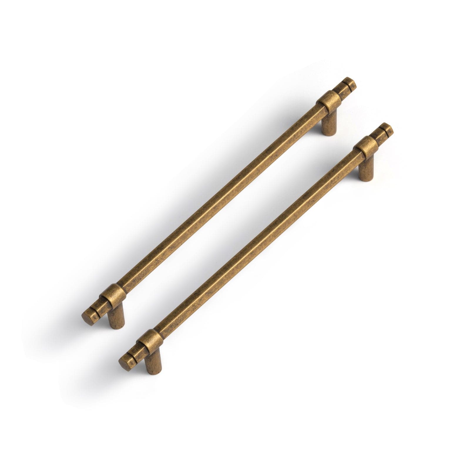 Goo-Ki Hexagonal Cabinet Handles Solid Zinc Alloy Drawer Hardware Finger Pull