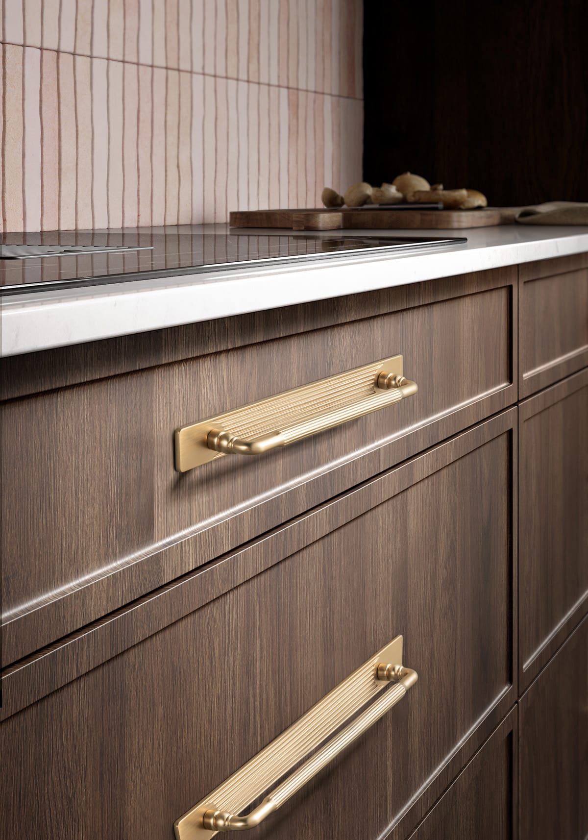 Goo-Ki Industrial Decorative Cabinet Pulls Unique L-shaped Drawer Handles with Textured Grip