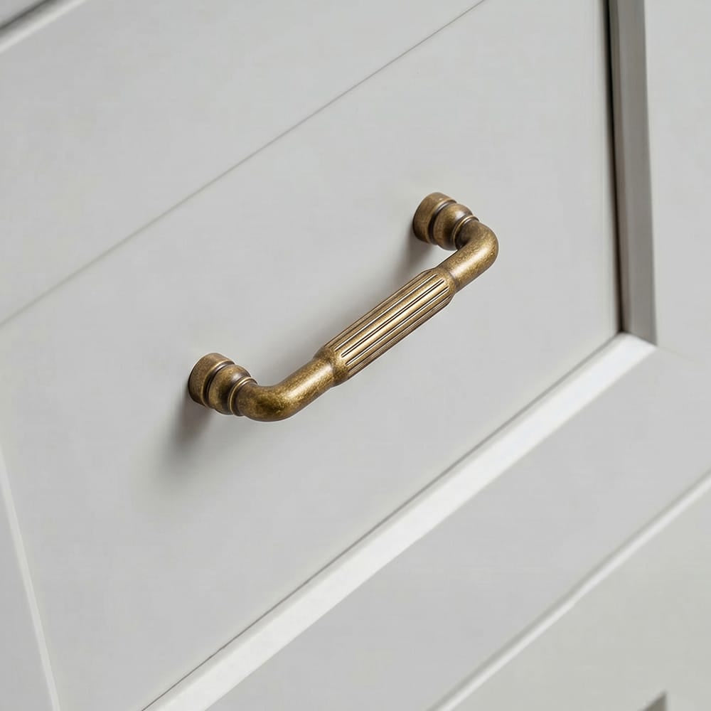 Goo-Ki Industrial Decorative Cabinet Pulls Unique L-shaped Drawer Handles with Textured Grip