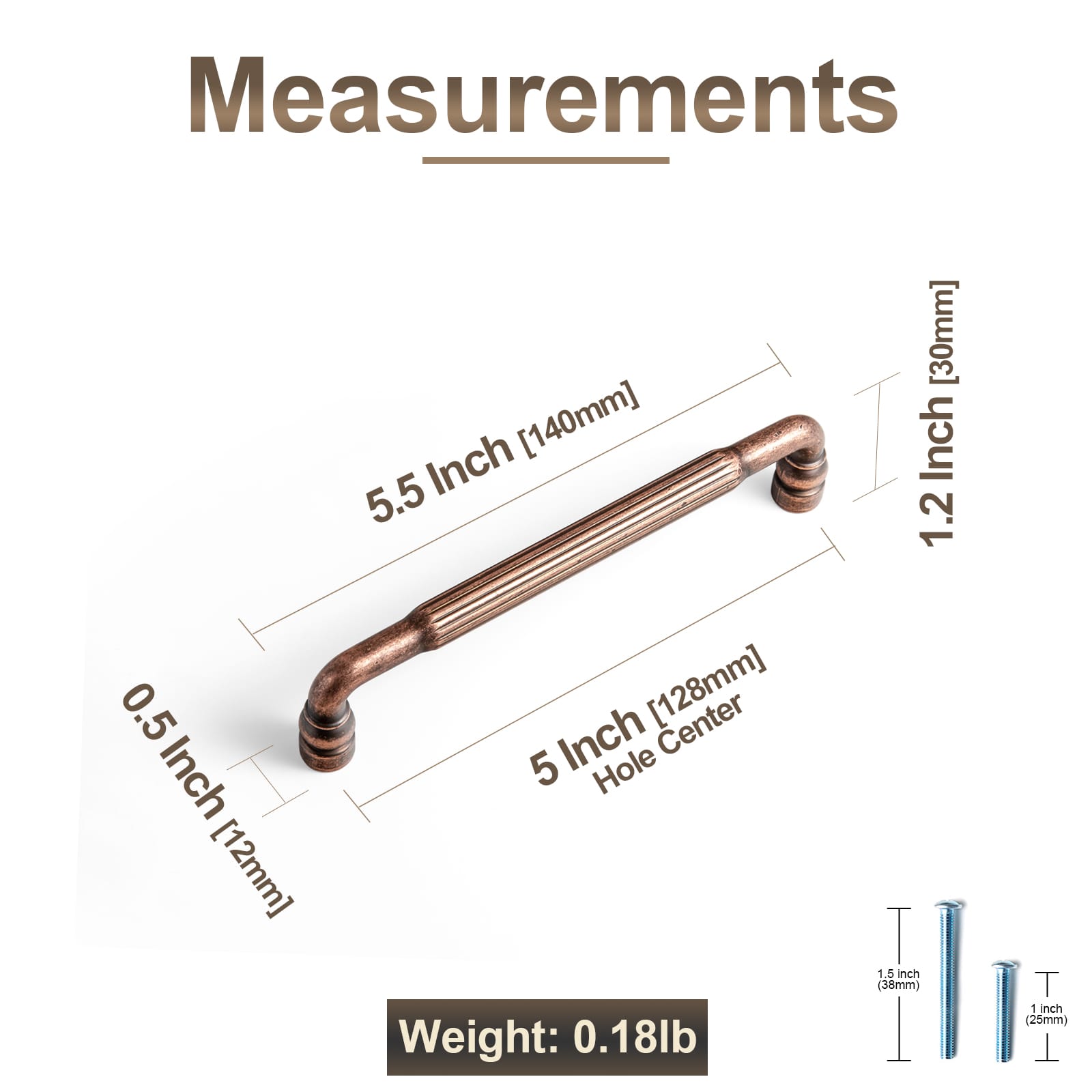 Goo-Ki Industrial Decorative Cabinet Pulls Unique L-shaped Drawer Handles with Textured Grip