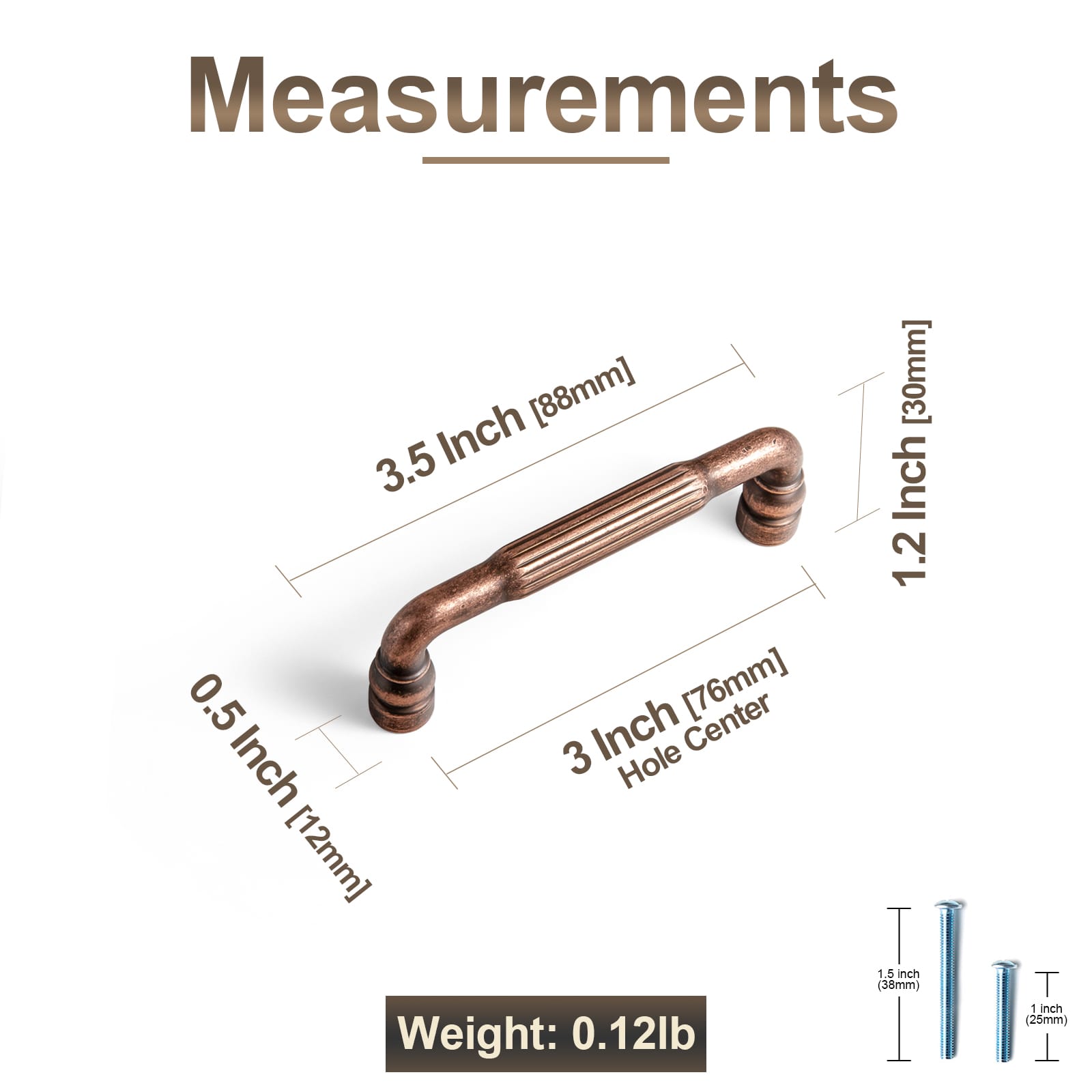 Goo-Ki Industrial Decorative Cabinet Pulls Unique L-shaped Drawer Handles with Textured Grip