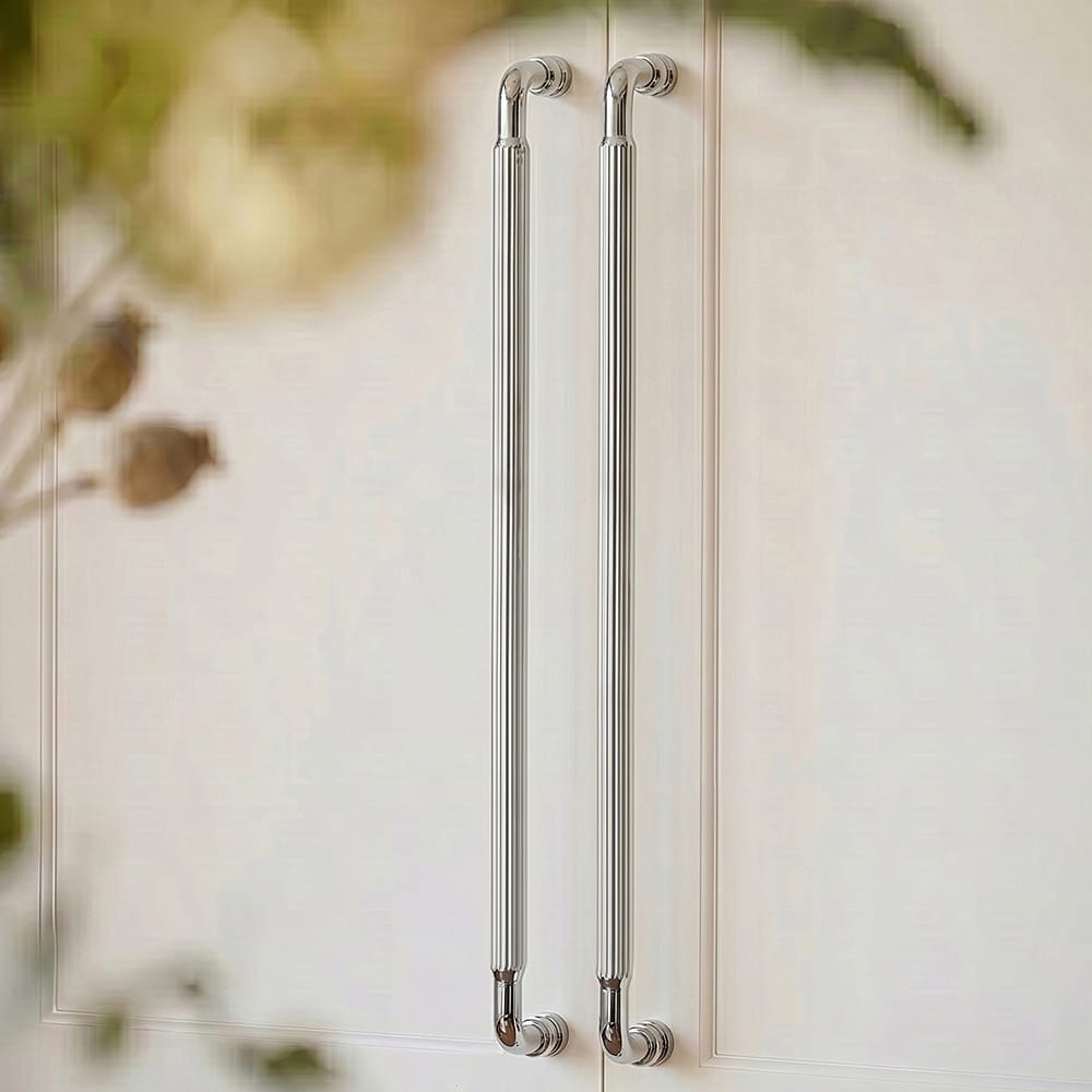Goo-Ki Industrial Decorative Cabinet Pulls Unique L-shaped Drawer Handles with Textured Grip