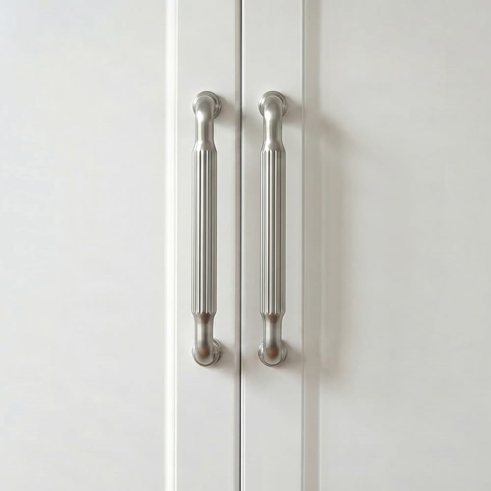 Goo-Ki Industrial Decorative Cabinet Pulls Unique L-shaped Drawer Handles with Textured Grip