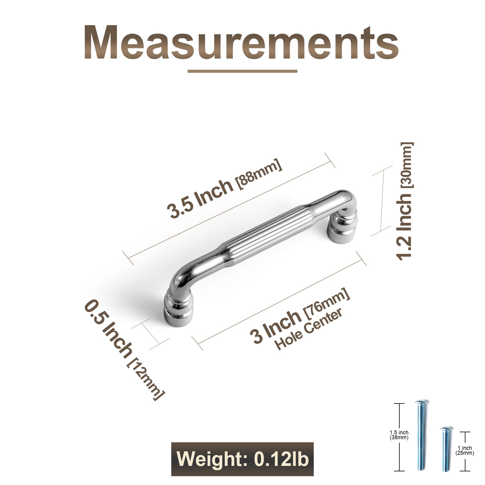 Goo-Ki Industrial Decorative Cabinet Pulls Unique L-shaped Drawer Handles with Textured Grip
