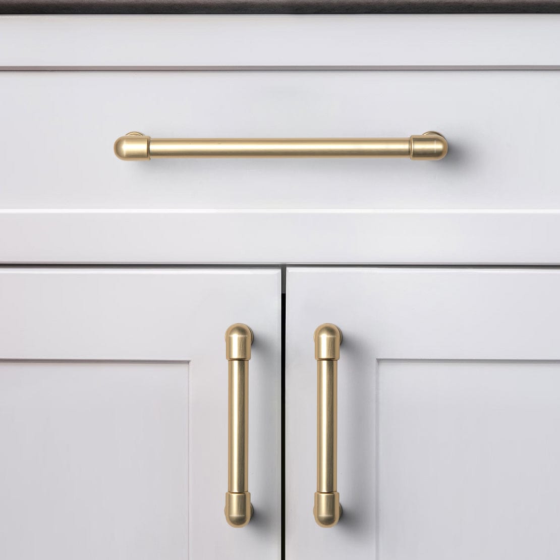 Goo-Ki Industrial Pipe - Shaped Zinc Alloy Cabinet Pulls Retro Furniture Hardware