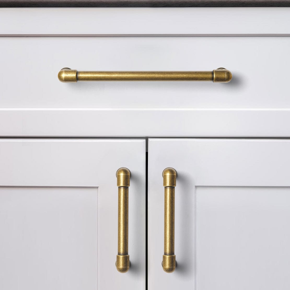 Goo-Ki Industrial Pipe - Shaped Zinc Alloy Cabinet Pulls Retro Furniture Hardware