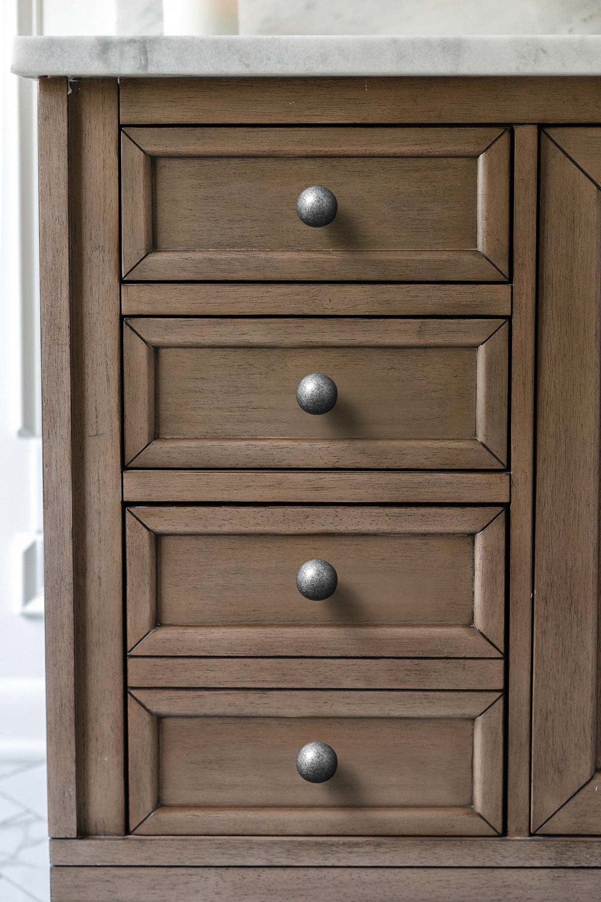 Goo-Ki Industrial Style Matte Silver Cabinet Handles Modern Stylish Pulls for Home Cabinets
