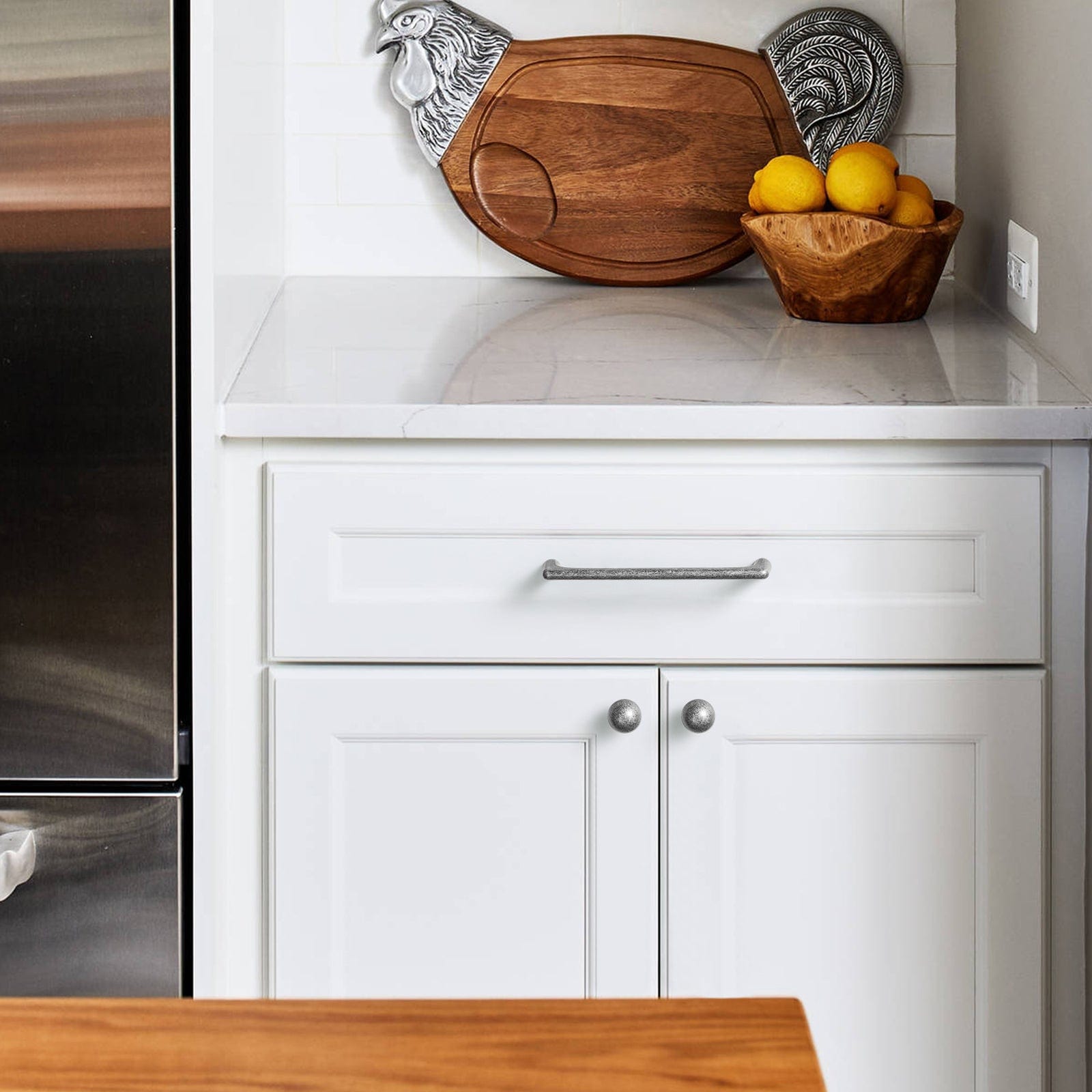 Goo-Ki Industrial Style Matte Silver Cabinet Handles Modern Stylish Pulls for Home Cabinets