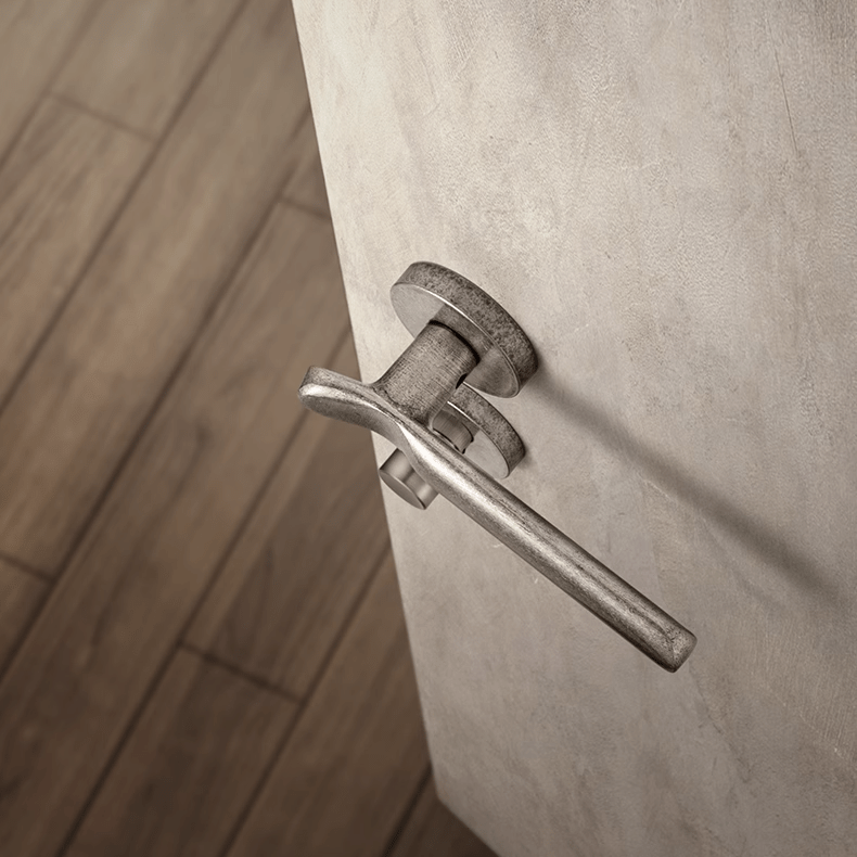 Goo-Ki Industrial Style Retro Door Handle Home Security Lock Mute Door Lock