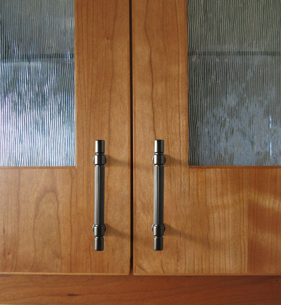 Goo-Ki Industrial Style Retro Zinc Alloy Cabinet Pulls with Striped Texture