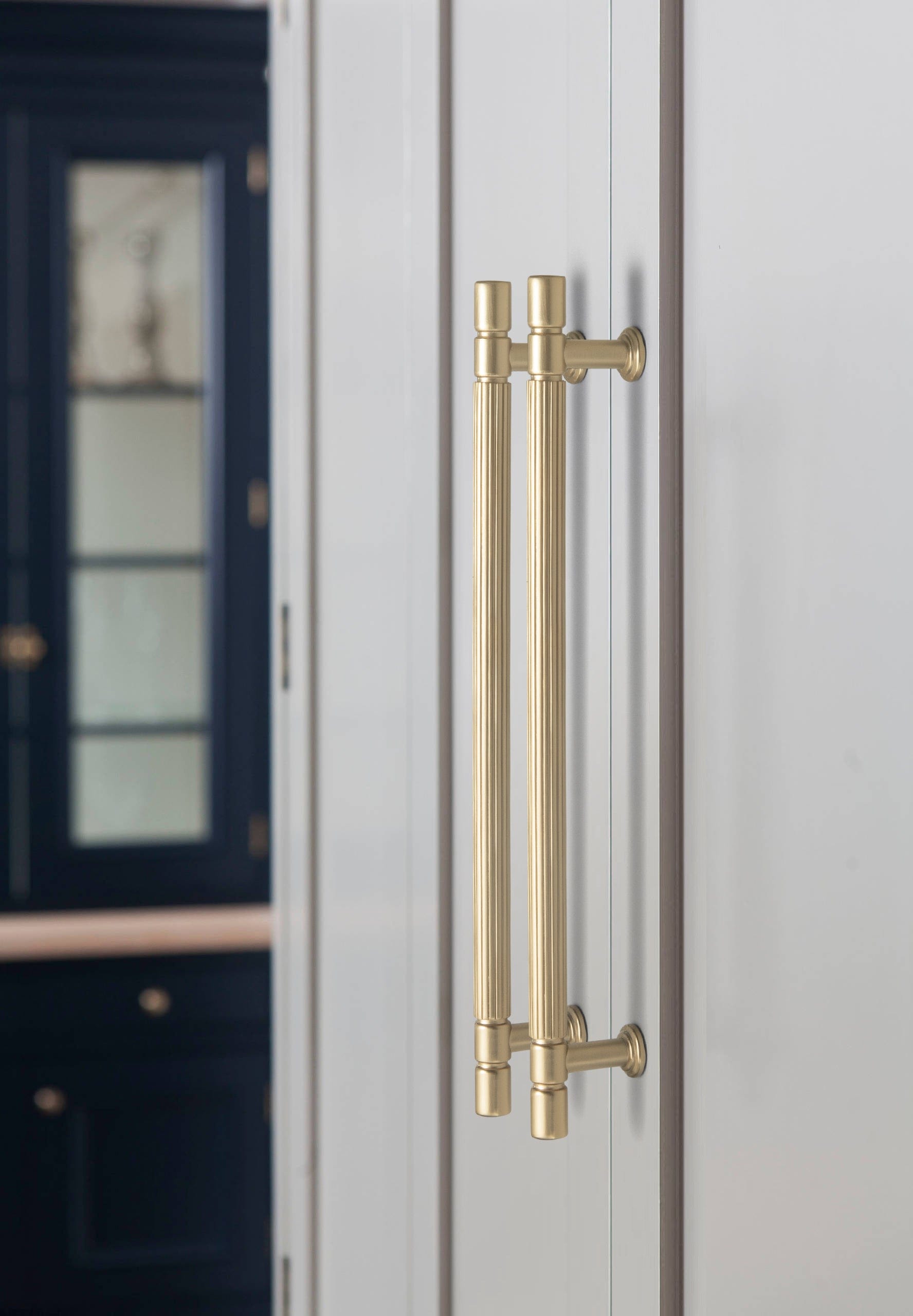 Goo-Ki Industrial Style Retro Zinc Alloy Cabinet Pulls with Striped Texture