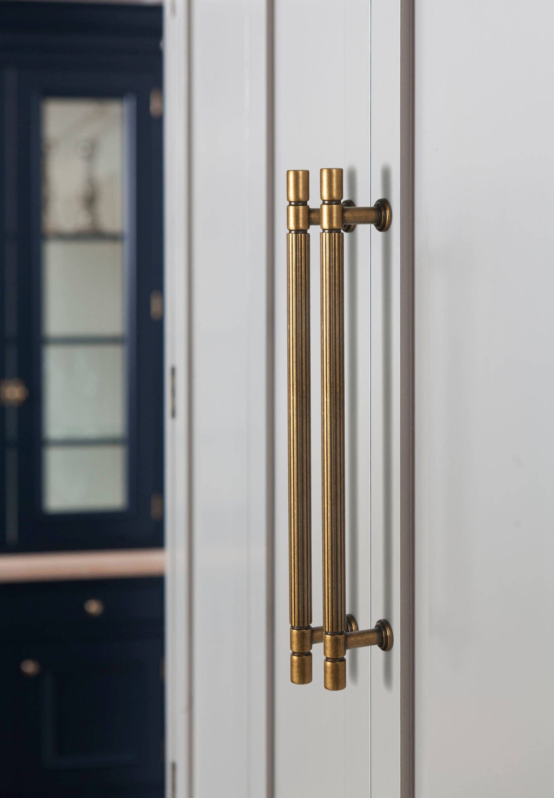 Goo-Ki Industrial Style Retro Zinc Alloy Cabinet Pulls with Striped Texture