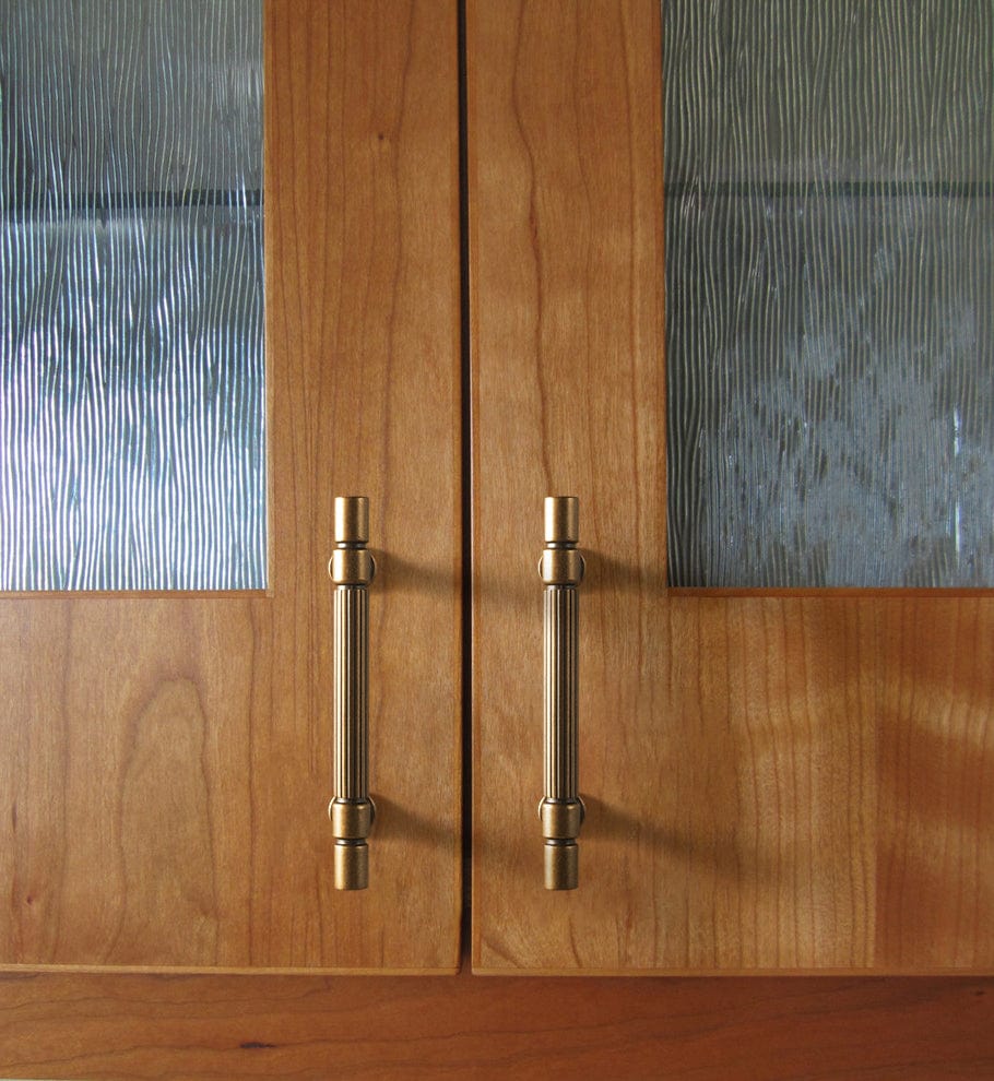 Goo-Ki Industrial Style Retro Zinc Alloy Cabinet Pulls with Striped Texture