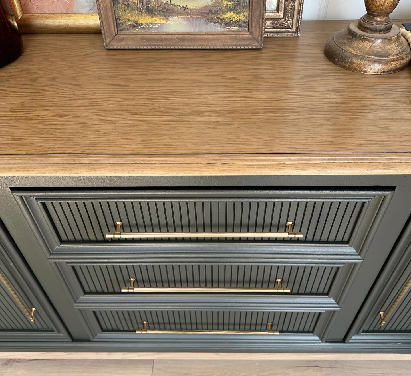 Goo-Ki Industrial Style Retro Zinc Alloy Cabinet Pulls with Striped Texture