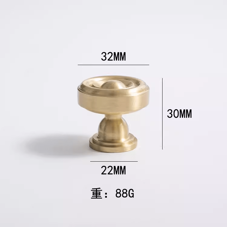 Goo-Ki Knob / 2 Pack French Light Luxury Cabinet Handles Solid Copper Furniture Drawer Long Pulls