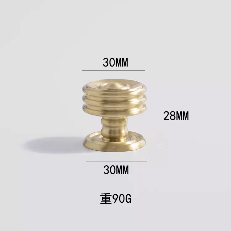 Goo-Ki Knob / 2 Pack French Light Luxury Long Cabinet Pull Closet Door Drawer Slim Brass Handle