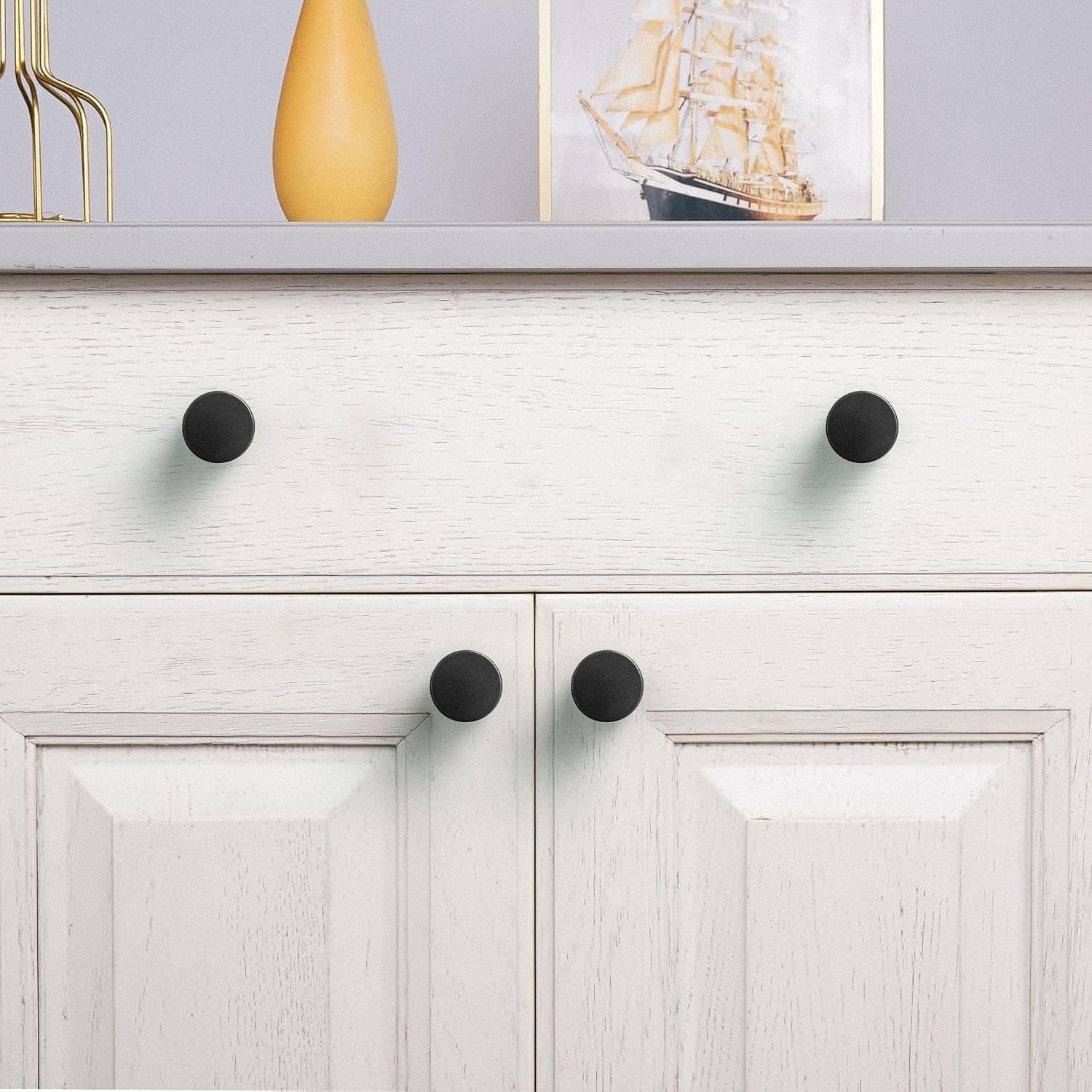 Goo-Ki Knurled Cabinet Knobs Solid Aluminum Bar Pulls Handles for Closet Wardrobe Dresser