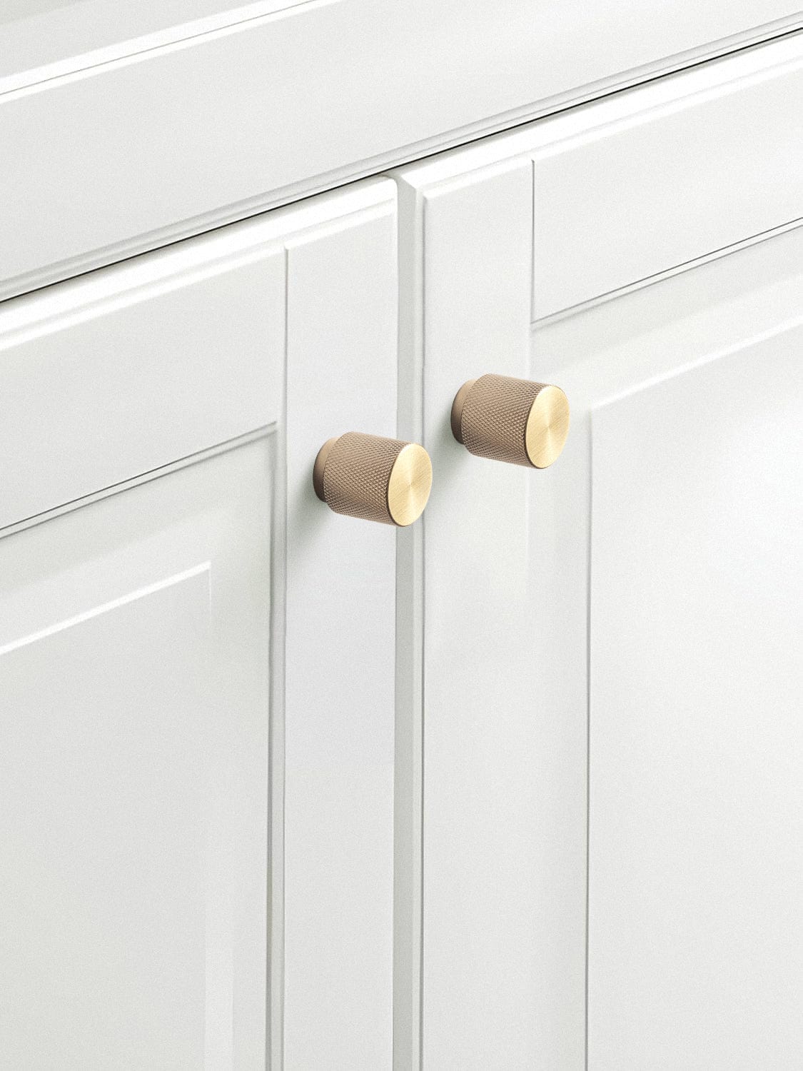 Goo-Ki Knurled Cabinet Knobs Solid Aluminum Bar Pulls Handles for Closet Wardrobe Dresser