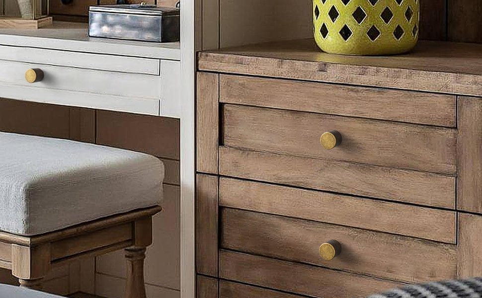 Goo-Ki Knurled Cabinet Knobs Solid Aluminum Bar Pulls Handles for Closet Wardrobe Dresser