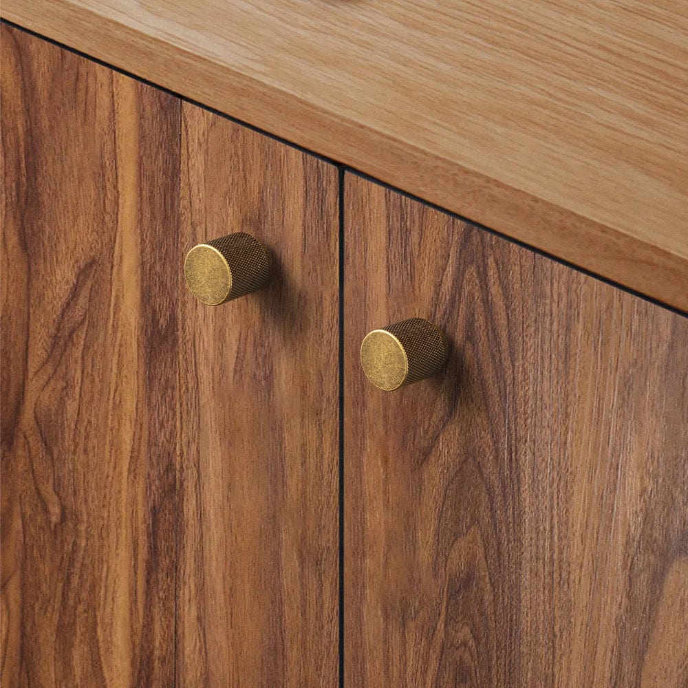 Goo-Ki Knurled Cabinet Knobs Solid Aluminum Bar Pulls Handles for Closet Wardrobe Dresser