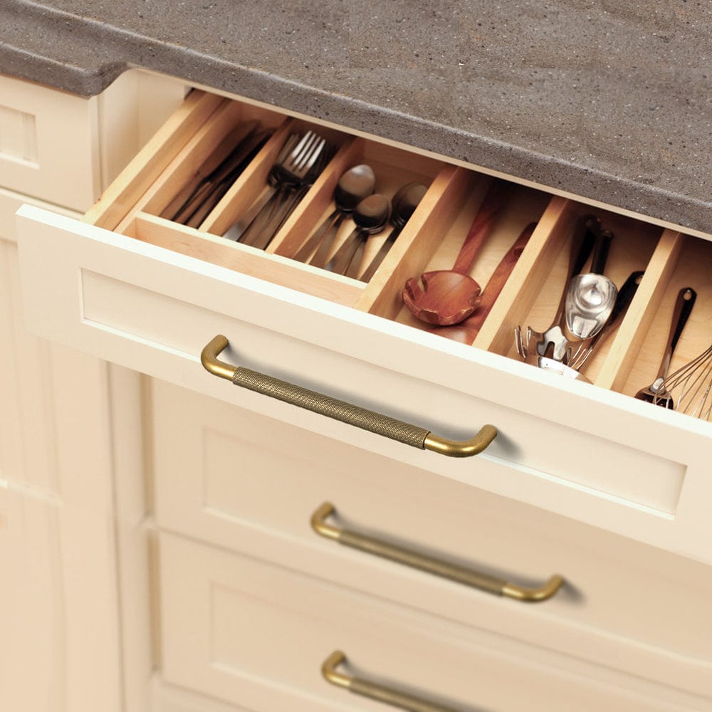 Goo-Ki Knurled Cabinet Knobs Solid Metal Alloy Bar Pulls Handles for Closet Wardrobe Dresser