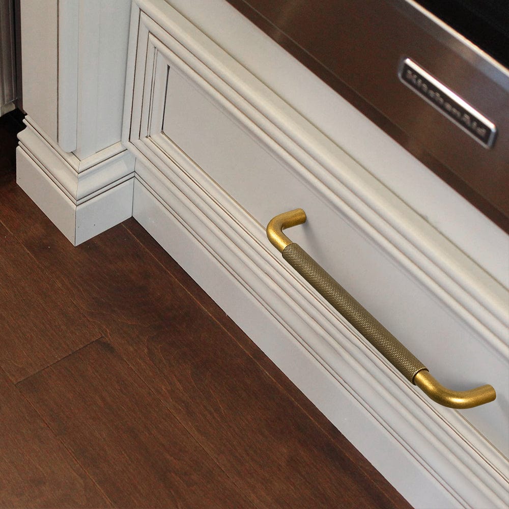 Goo-Ki Knurled Cabinet Knobs Solid Metal Alloy Bar Pulls Handles for Closet Wardrobe Dresser