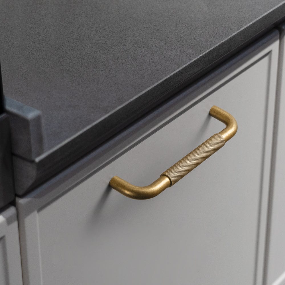 Goo-Ki Knurled Cabinet Knobs Solid Metal Alloy Bar Pulls Handles for Closet Wardrobe Dresser