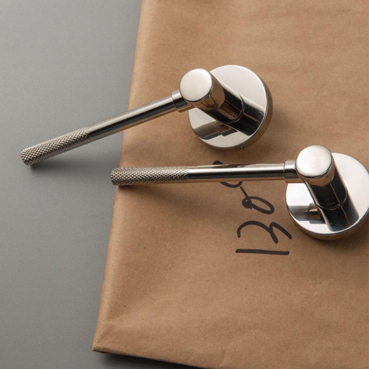 Goo-Ki Knurled Craft Interior Door Lock Mute Magnetic Indoor Medieval Door Handle Set