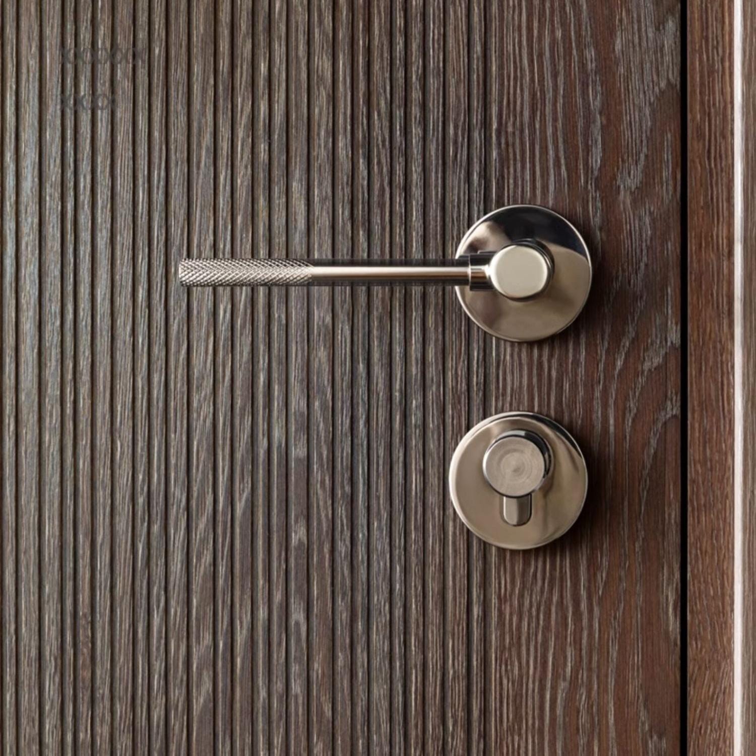 Goo-Ki Knurled Craft Interior Door Lock Mute Magnetic Indoor Medieval Door Handle Set