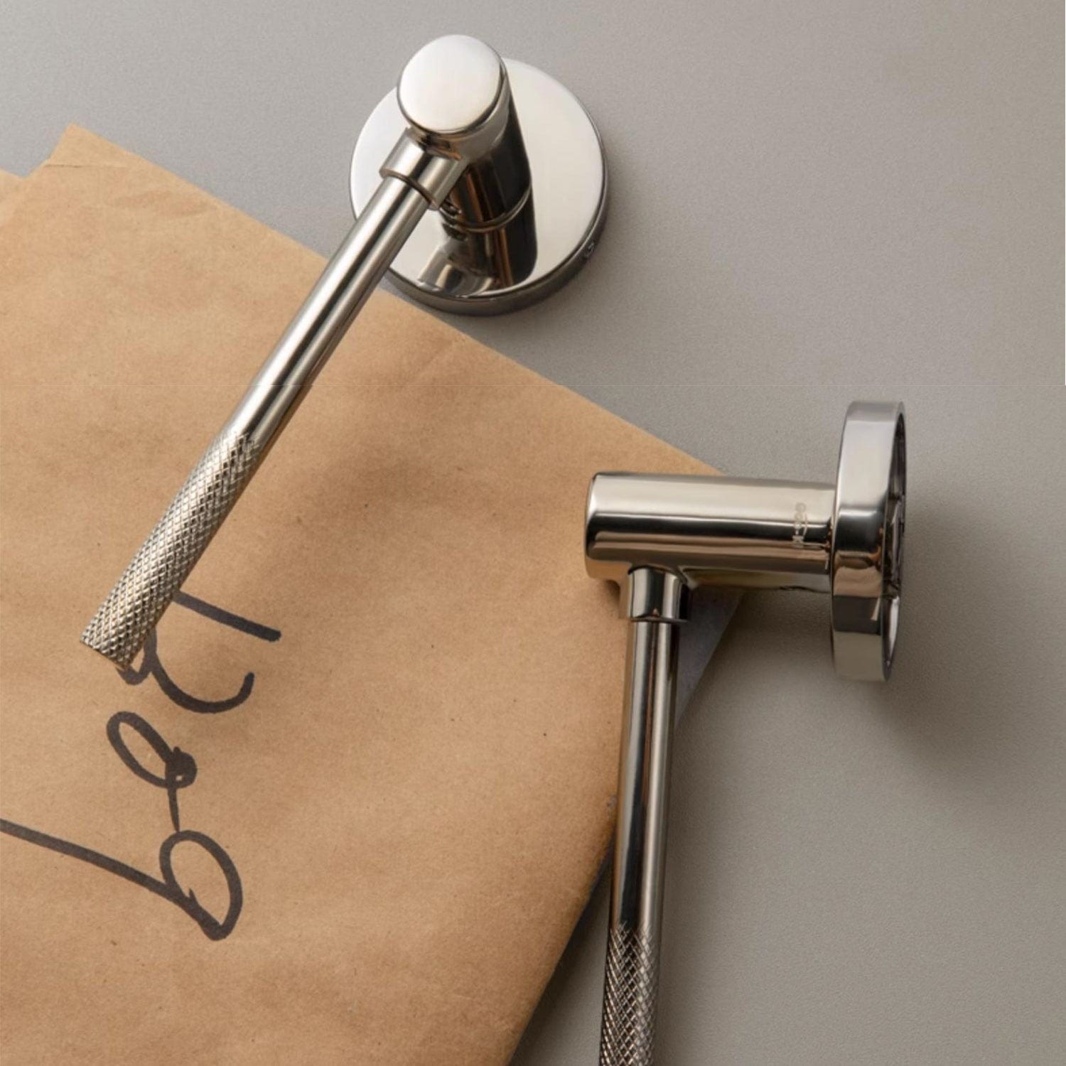 Goo-Ki Knurled Craft Interior Door Lock Mute Magnetic Indoor Medieval Door Handle Set