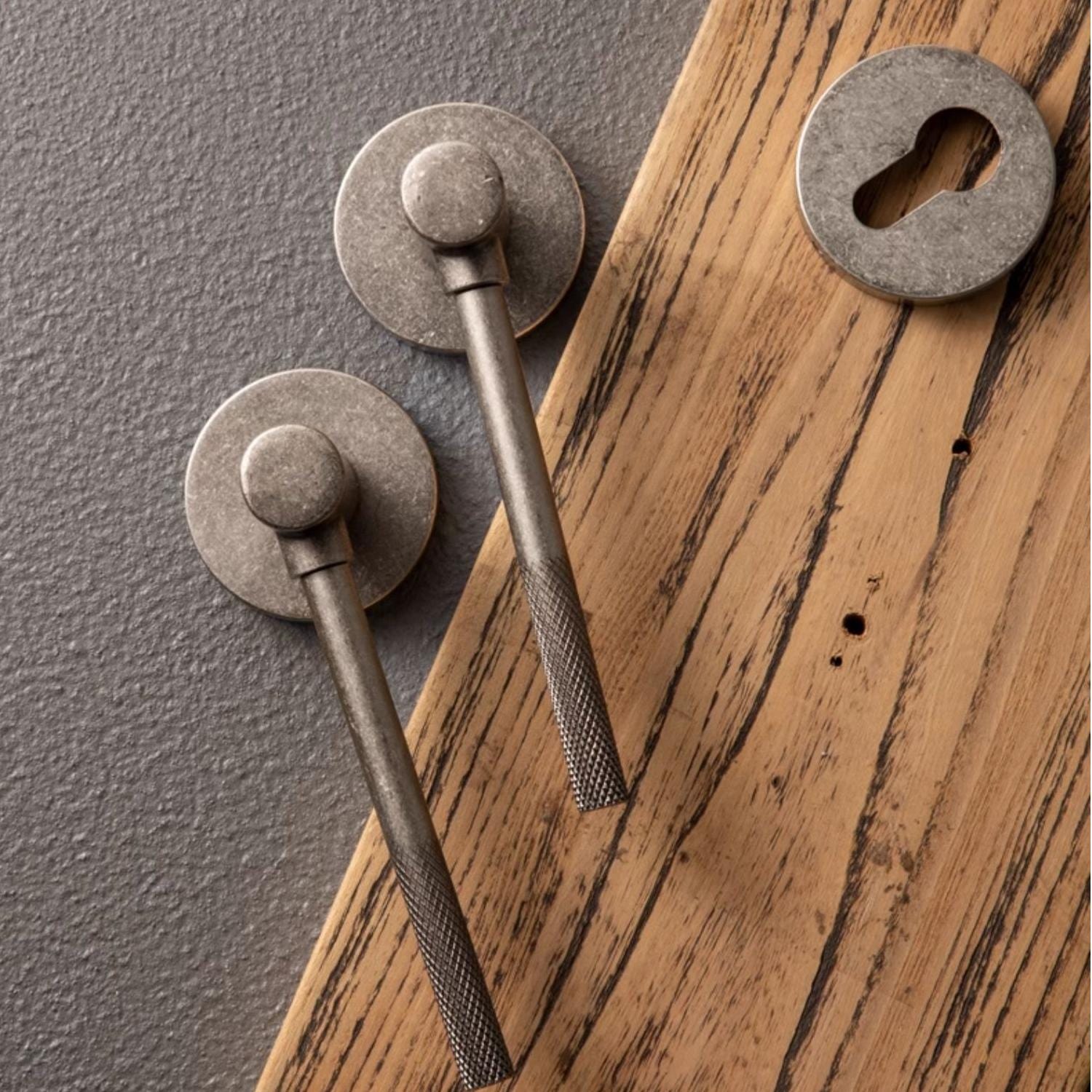 Goo-Ki Knurled Craft Interior Door Lock Mute Magnetic Indoor Medieval Door Handle Set