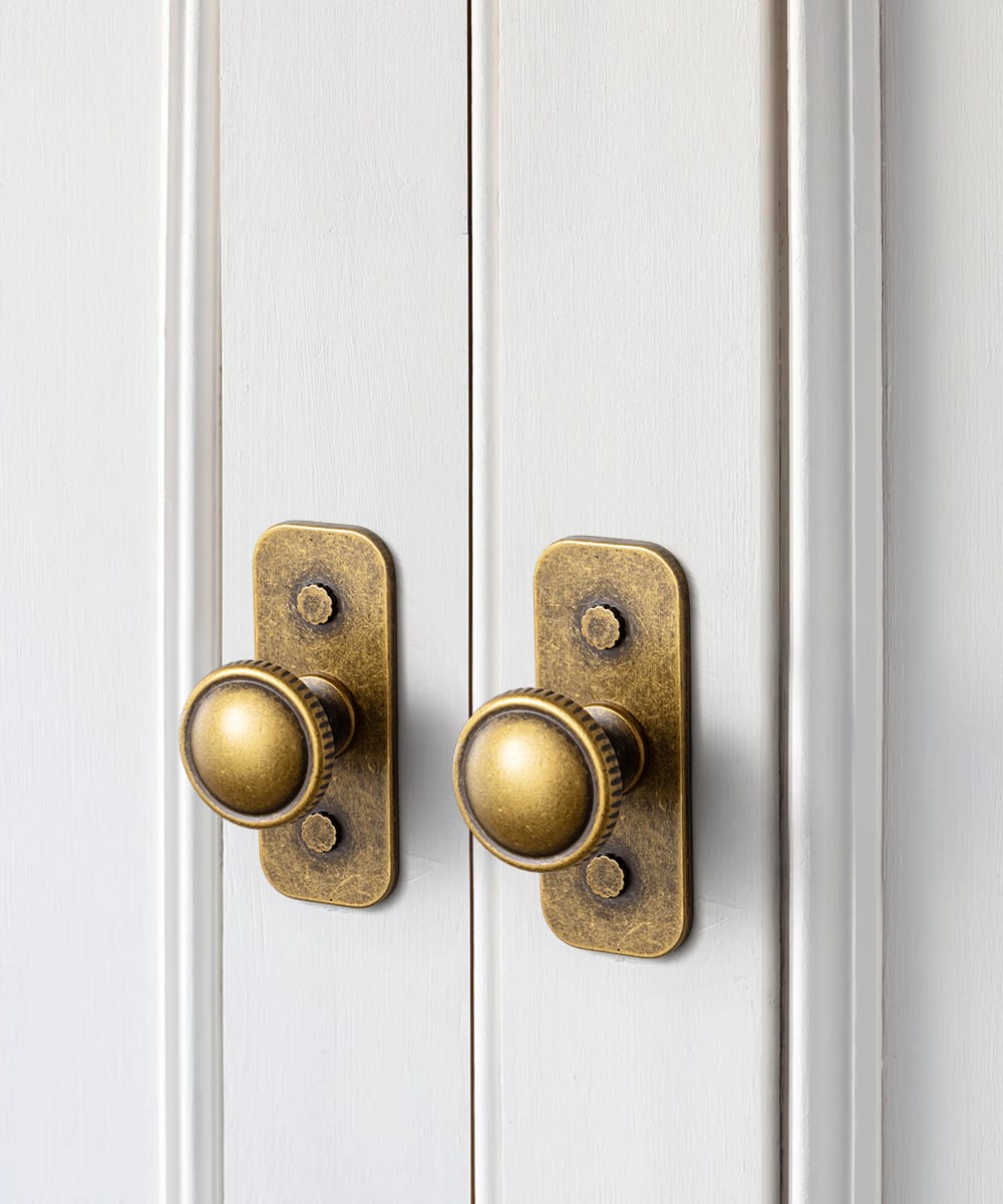 Goo-Ki Knurled Rim Round Cabinet Knobs, Solid Zinc Alloy Mushroom Drawer Knob for Cabinet Doors, Chest of Drawers