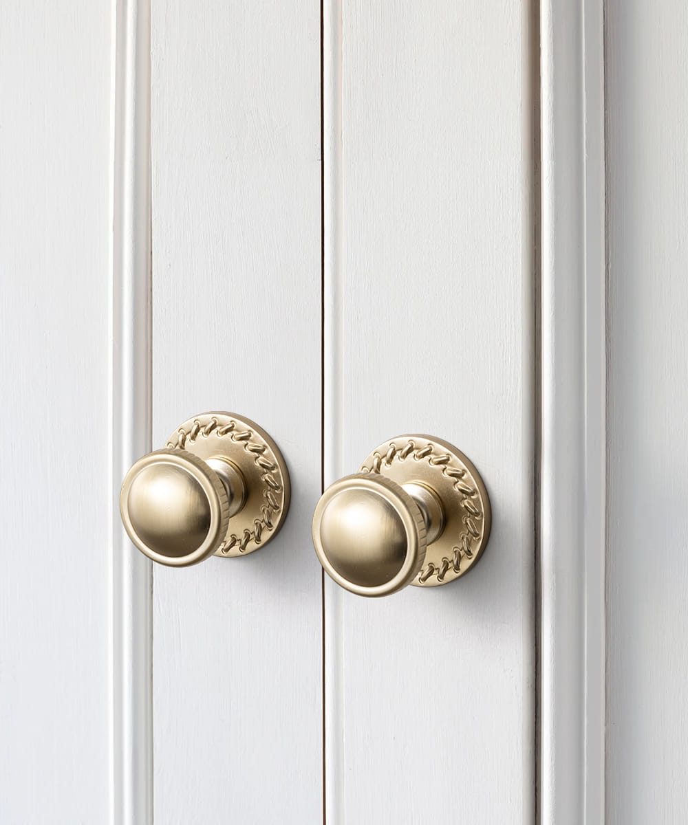 Goo-Ki Knurled Rim Round Cabinet Knobs, Solid Zinc Alloy Mushroom Drawer Knob for Cabinet Doors, Chest of Drawers