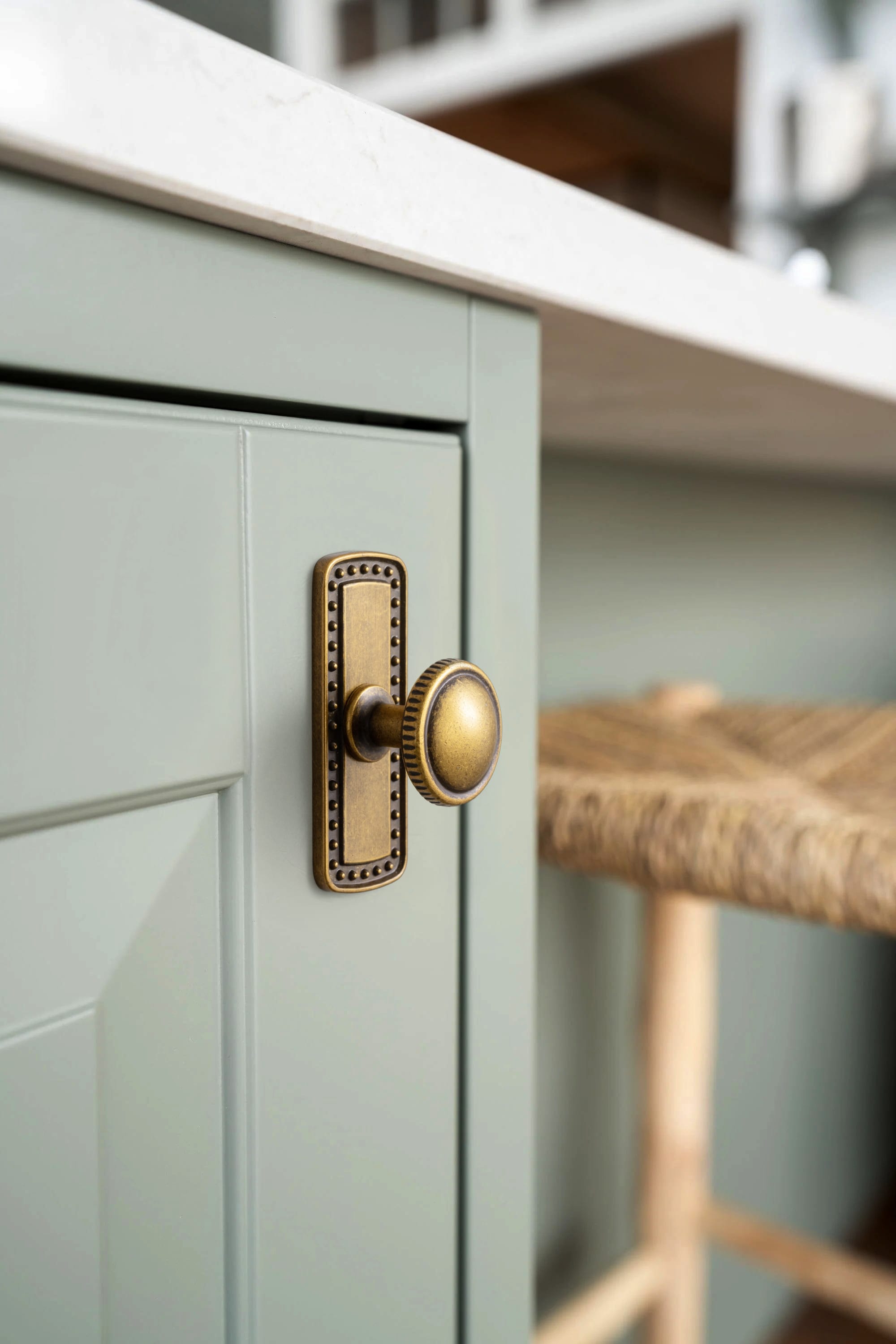Goo-Ki Knurled Rim Round Cabinet Knobs, Solid Zinc Alloy Mushroom Drawer Knob for Cabinet Doors, Chest of Drawers