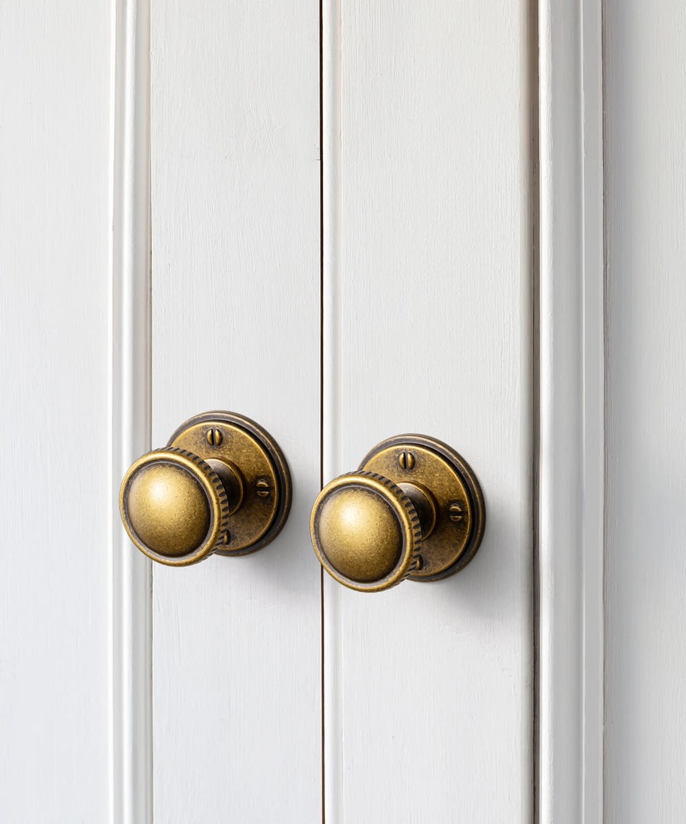 Goo-Ki Knurled Rim Round Cabinet Knobs, Solid Zinc Alloy Mushroom Drawer Knob for Cabinet Doors, Chest of Drawers