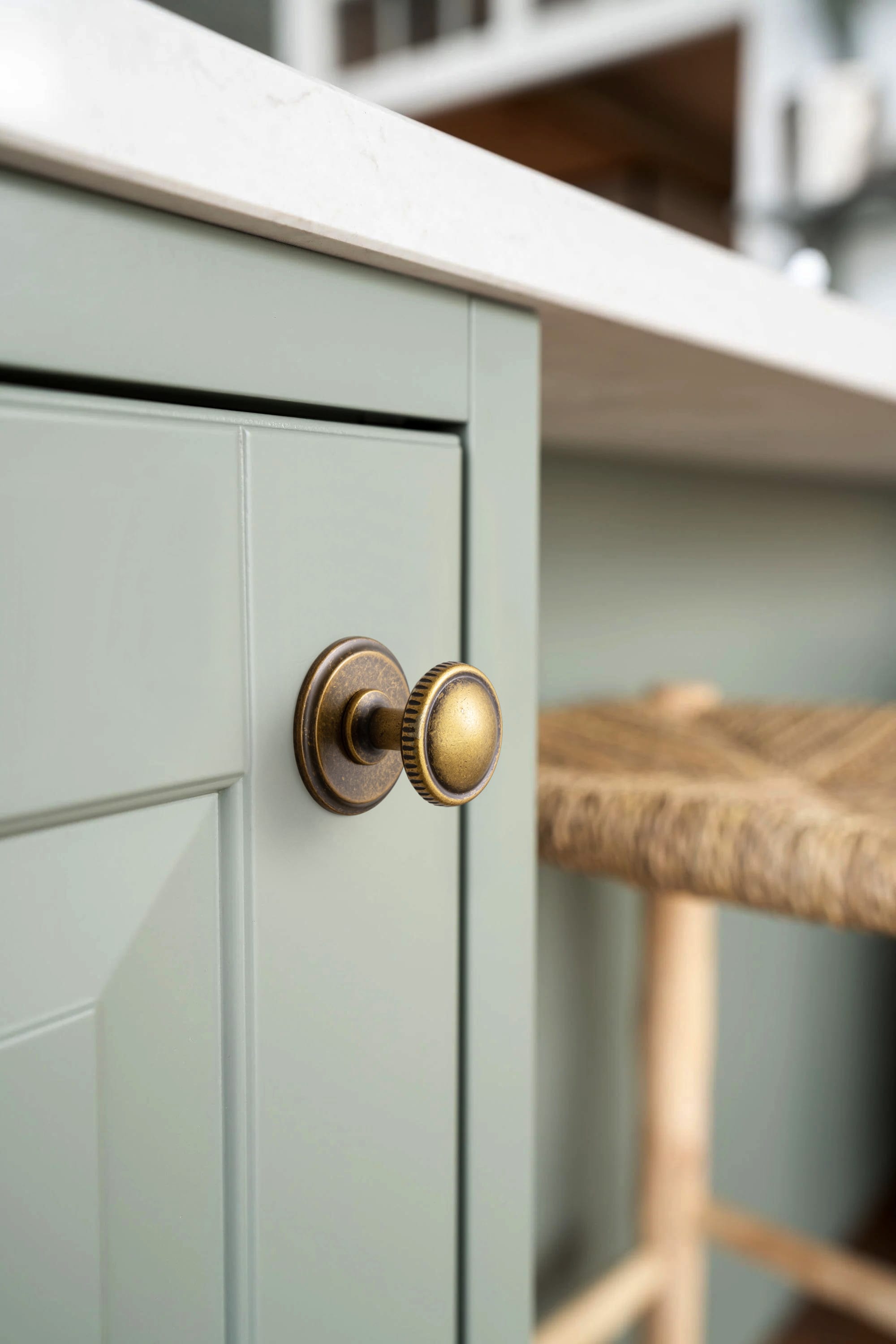 Goo-Ki Knurled Rim Round Cabinet Knobs, Solid Zinc Alloy Mushroom Drawer Knob for Cabinet Doors, Chest of Drawers