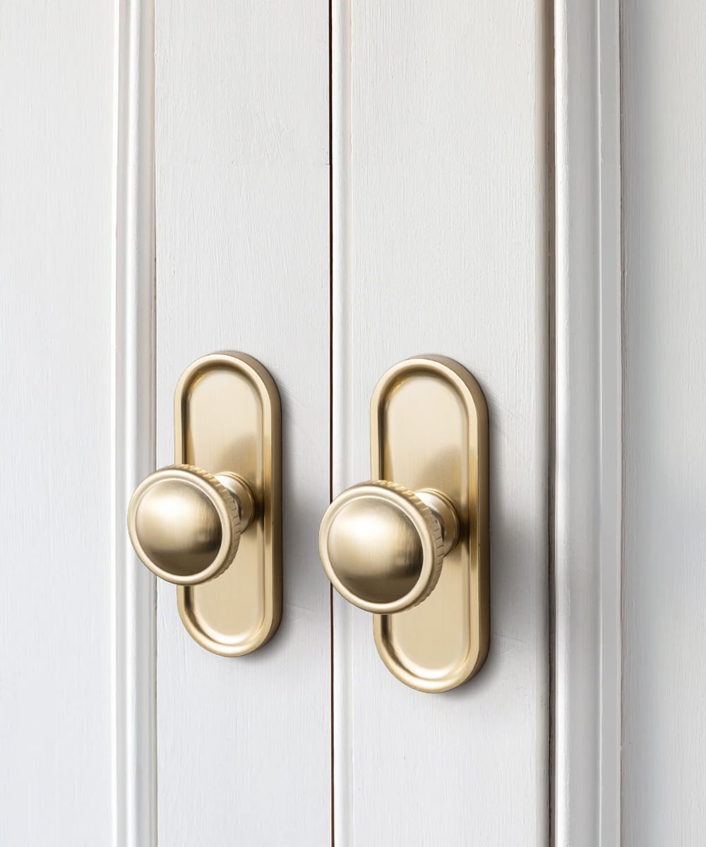 Goo-Ki Knurled Rim Round Cabinet Knobs, Solid Zinc Alloy Mushroom Drawer Knob for Cabinet Doors, Chest of Drawers