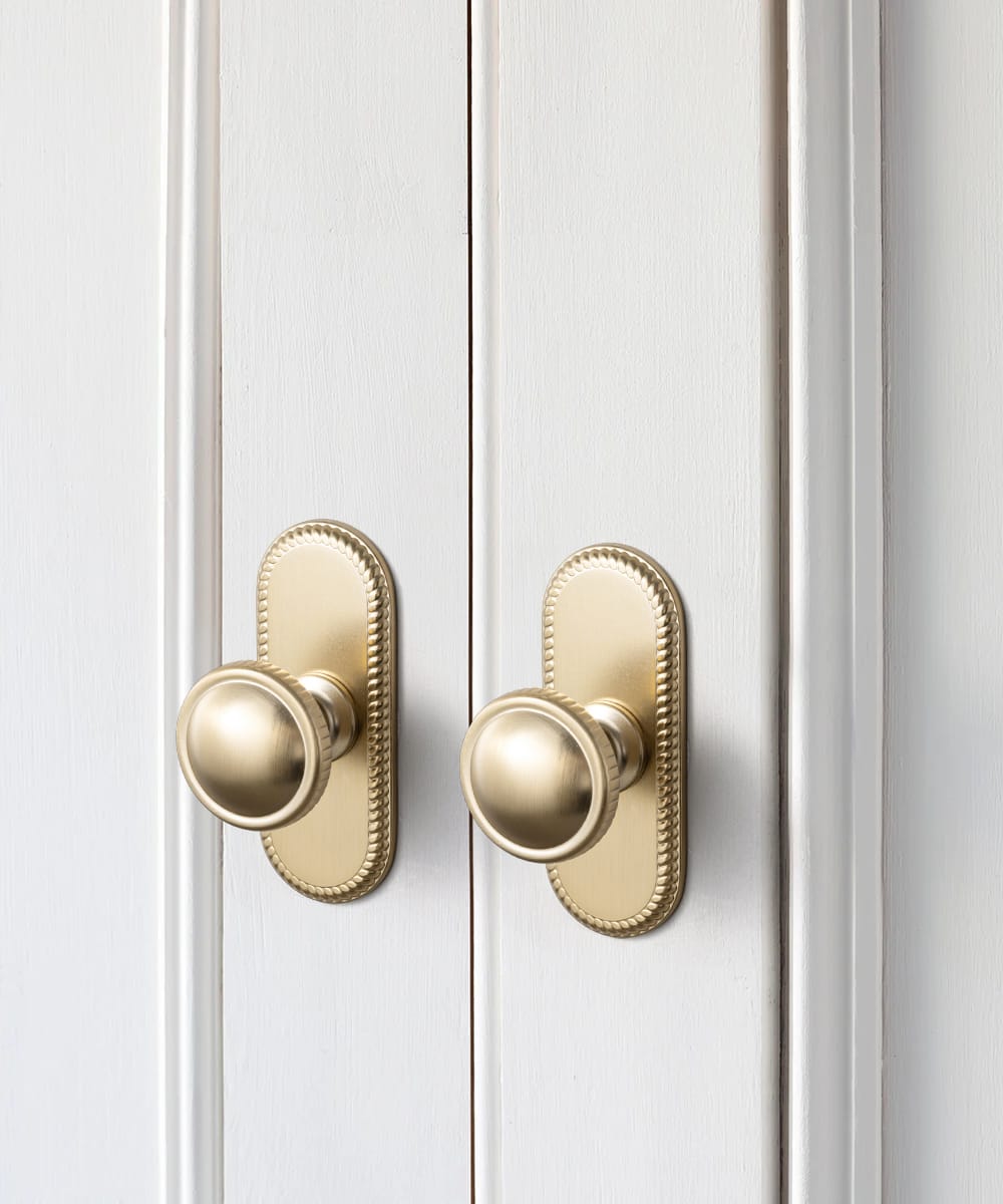 Goo-Ki Knurled Rim Round Cabinet Knobs, Solid Zinc Alloy Mushroom Drawer Knob for Cabinet Doors, Chest of Drawers
