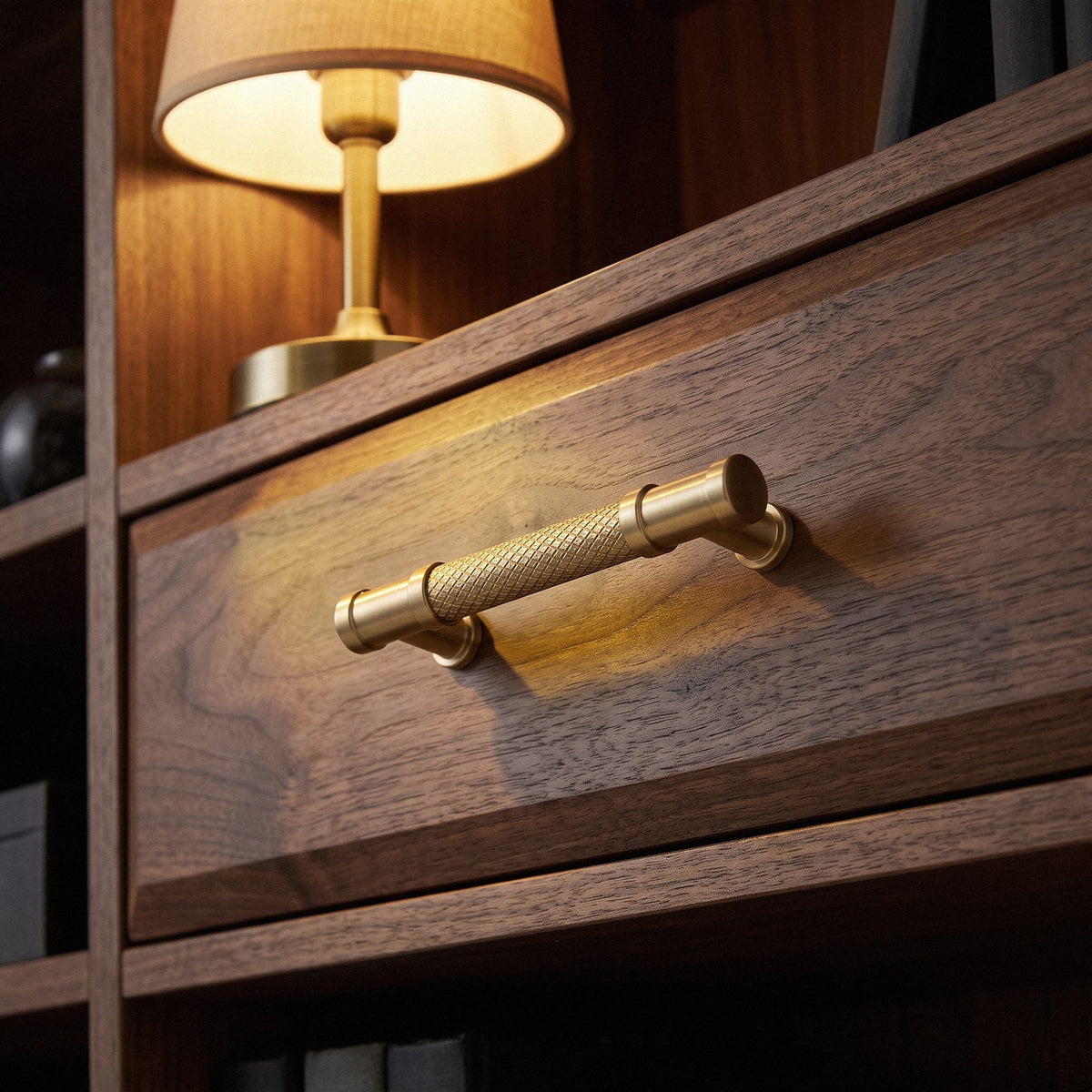 Goo-Ki Knurled T-Bar Cabinet Pull Handles, Zinc Alloy & Aluminum Textured Drawer Pulls for Kitchen Furniture