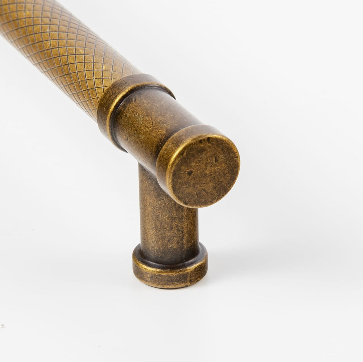 Goo-Ki Knurled T-Bar Cabinet Pull Handles, Zinc Alloy & Aluminum Textured Drawer Pulls for Kitchen Furniture