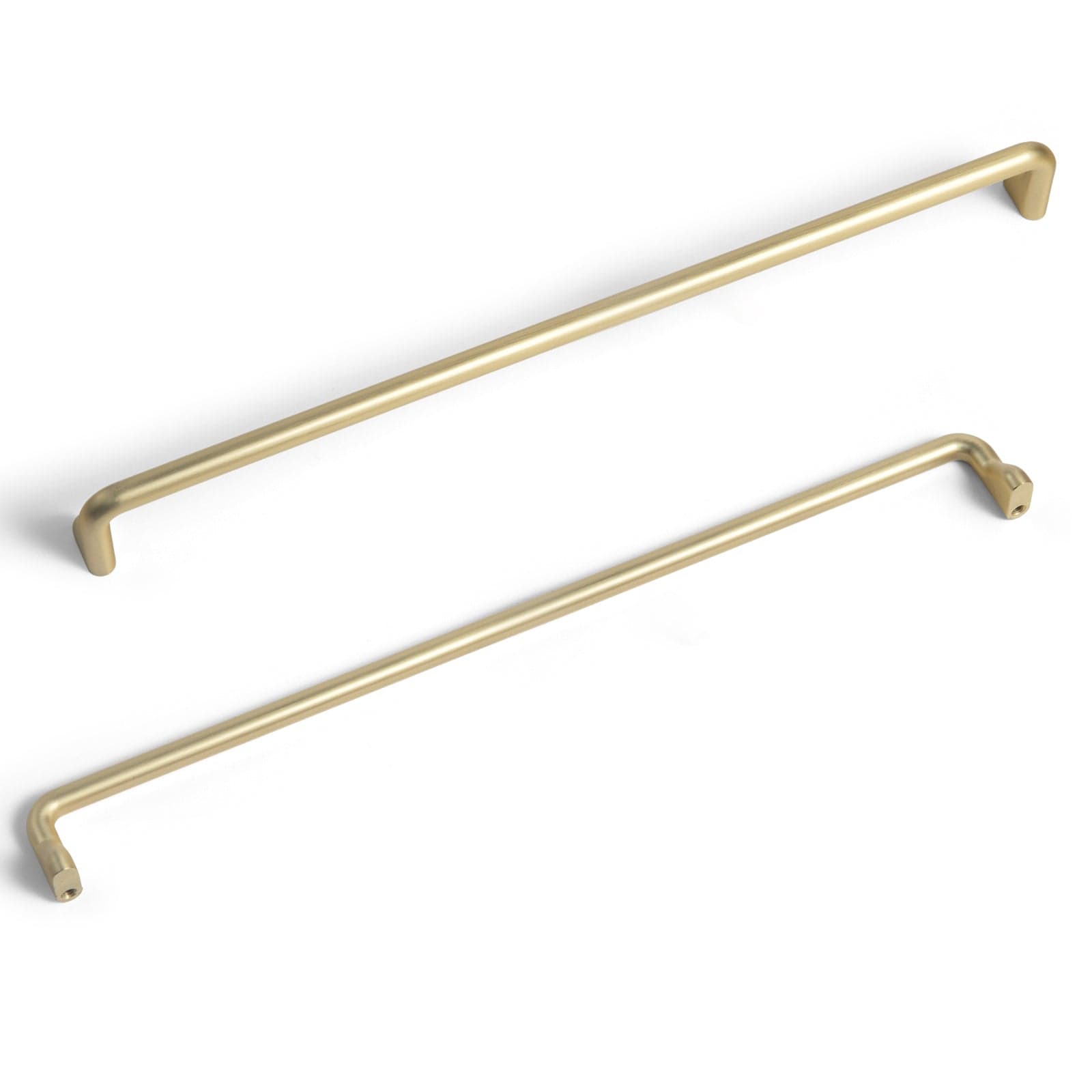 Goo-Ki Light Brushed Brass / 12.6'' Hole Center / 6 Pack Vintage Style Drawer Handles Stylish Cabinet Pulls Kitchen Hardware