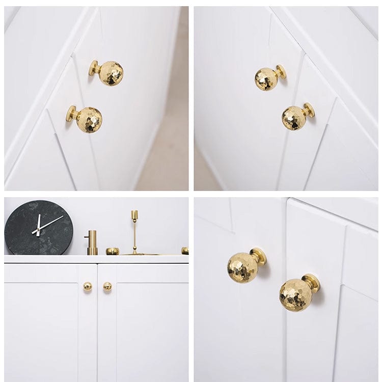 Goo-Ki Light Luxury Hammerline Brass Pulls Drawer Furniture Long Handle
