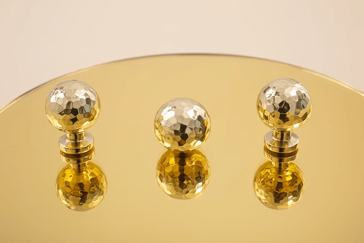 Goo-Ki Light Luxury Hammerline Brass Pulls Drawer Furniture Long Handle