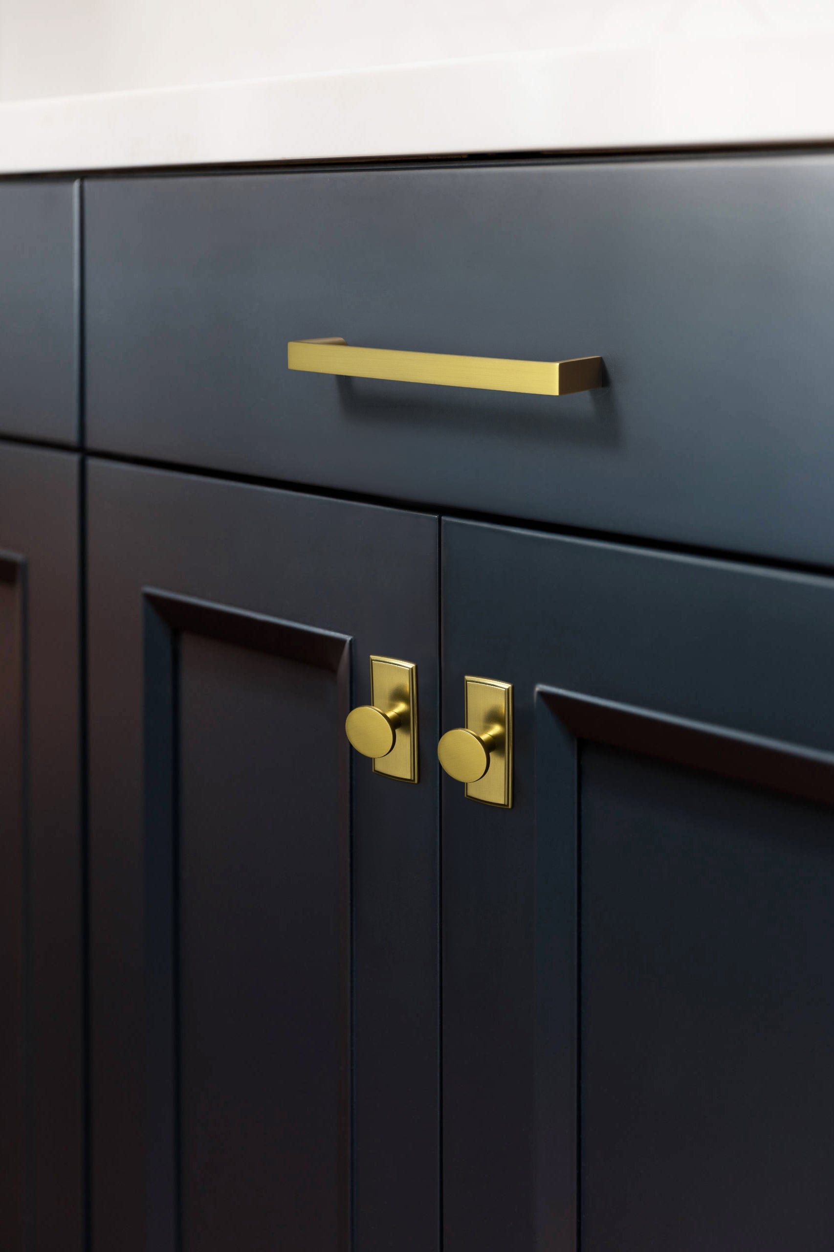 Goo-Ki Long Cabinet Bar Pulls Antique Vintage Brass Solid Drawer Handles