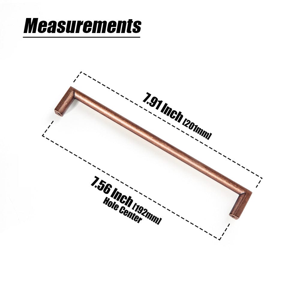 Goo-Ki Long Cabinet Bar Pulls Antique Vintage Brass Solid Drawer Handles