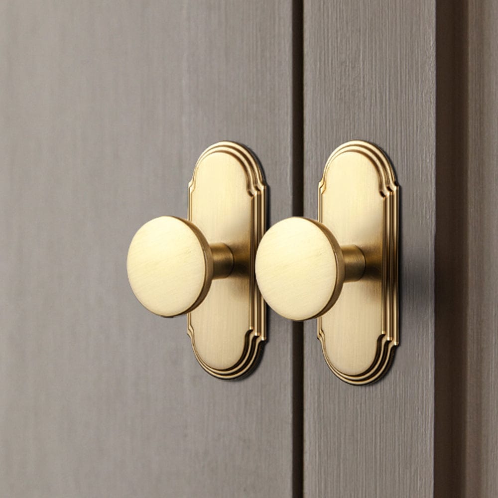 Goo-Ki Long Cabinet Bar Pulls Antique Vintage Brass Solid Drawer Handles