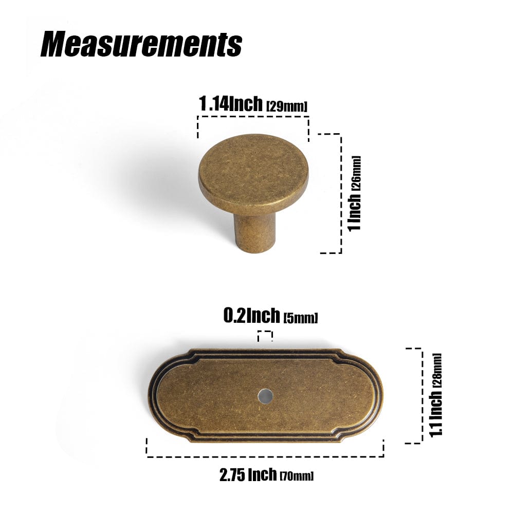 Goo-Ki Long Cabinet Bar Pulls Antique Vintage Brass Solid Drawer Handles