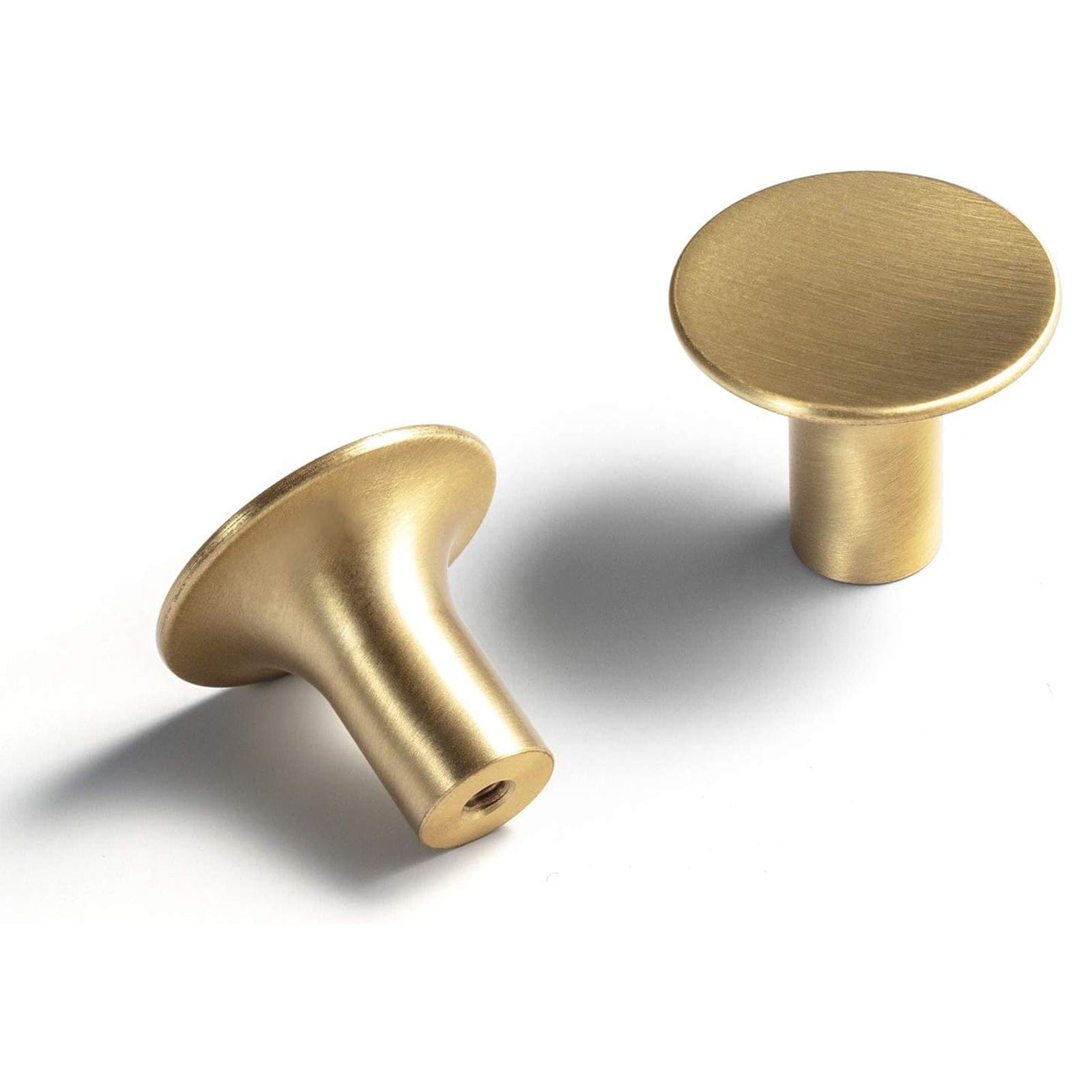 Goo-Ki LT190 / Knob / 6 Pack Nordic Copper Cabinet Handles Brass Drawer Wardrobe Pulls