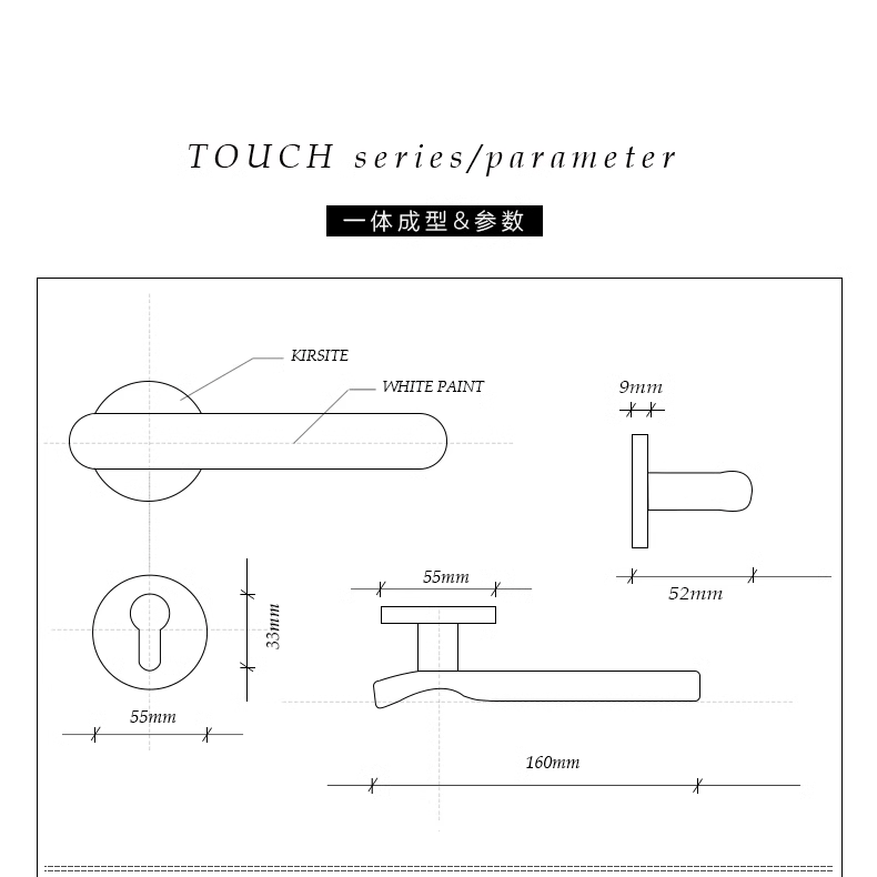 Goo-Ki Luxurious Door Lock Set Interior Door Handle Security Mute Door Handle